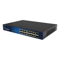 ALLNET ALL-SG8418PM commutateur réseau Géré Gigabit Ethernet (10/100/1000) Connexion Ethernet POE 19U Noir ALLNET ALL-SG8418PM commutateur réseau Géré Gigabit Ethernet (10/100/1000) Connexion Ethernet POE 19U Noir