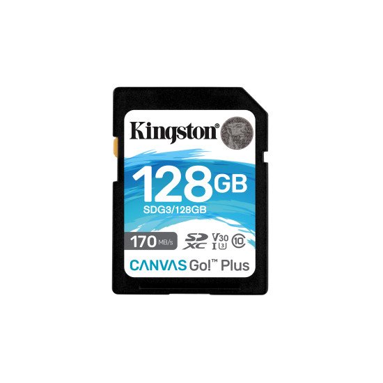 Kingston Technology Canvas Go! Plus mémoire flash 128 Go SD Classe 10 UHS-I