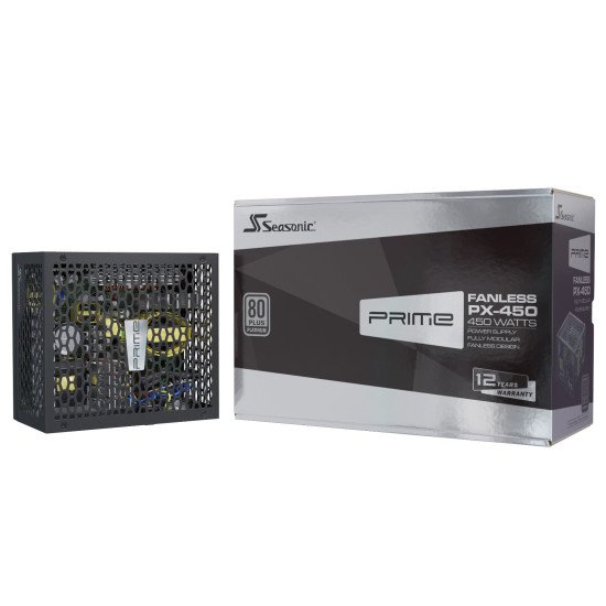 Seasonic PRIME Fanless PX unité d'alimentation d'énergie 450 W 20+4 pin ATX ATX Noir