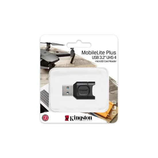 Lecteur De Carte Kingston MobileLite Plus MLP – USB 3.2, SD/SDXC (Neuf)