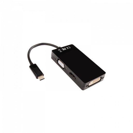 V7 CA06361 adaptateur graphique USB 3840 x 2160 pixels Noir