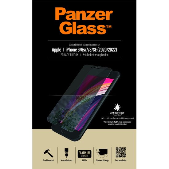 PanzerGlass P2684 écran et protection arrière de téléphones portables Protection d'écran transparent Apple 1 pièce(s)