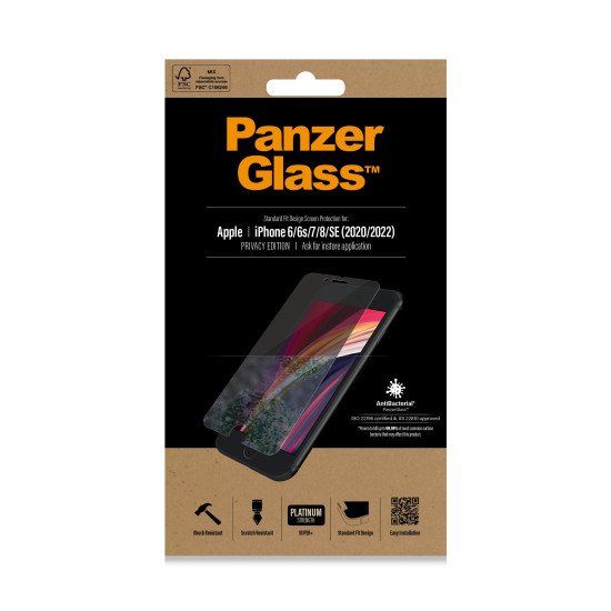 PanzerGlass P2684 écran et protection arrière de téléphones portables Protection d'écran transparent Apple 1 pièce(s)