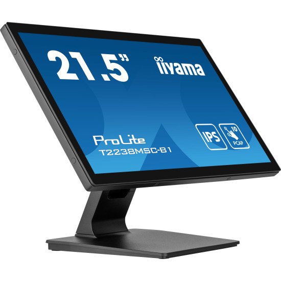 iiyama ProLite T2238MSC-B1 écran PC 54,6 cm (21.5") 1920 x 1080 pixels Full HD LED Écran tactile Noir