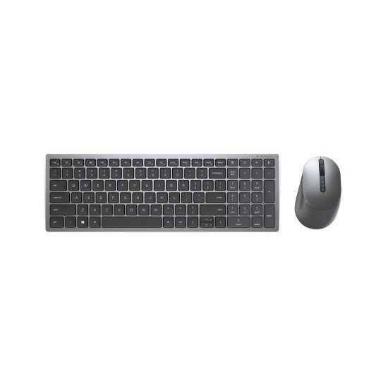 DELL KM7120W clavier RF sans fil + Bluetooth QWERTY US International Gris, Titane