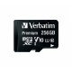 Verbatim Premium U1 256 Go MicroSDXC UHS-I Classe 10