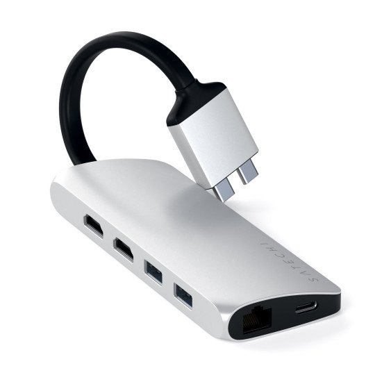 Satechi ST-TCDMMAS station d'accueil USB 3.2 Gen 1 (3.1 Gen 1) Type-C Argent Satechi ST-TCDMMAS station d'accueil USB 3.2 Gen 1 (3.1 Gen 1) Type-C Argent