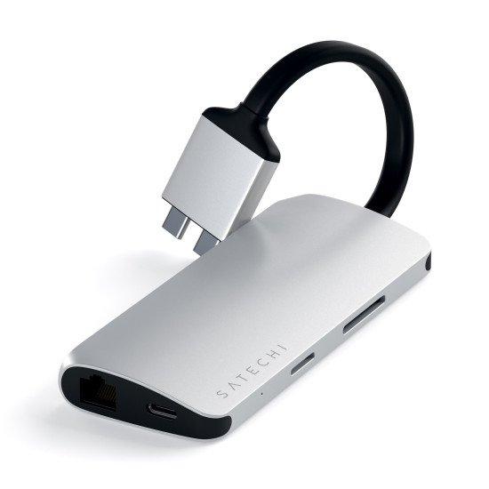 Satechi ST-TCDMMAS station d'accueil USB 3.2 Gen 1 (3.1 Gen 1) Type-C Argent Satechi ST-TCDMMAS station d'accueil USB 3.2 Gen 1 (3.1 Gen 1) Type-C Argent