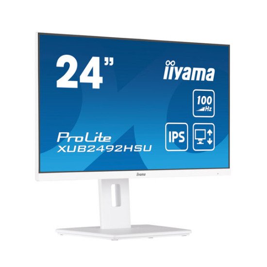 iiyama XUB2492HSU-W6 écran PC 60,5 cm (23.8") 1920 x 1080 pixels Full HD LED Blanc