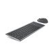 DELL KM7120W clavier Souris incluse RF sans fil + Bluetooth QWERTZ Allemand Gris, Titane