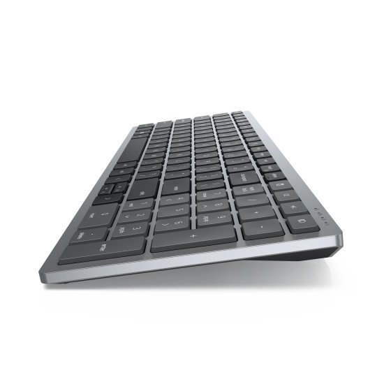 DELL KM7120W clavier Souris incluse RF sans fil + Bluetooth QWERTZ Allemand Gris, Titane