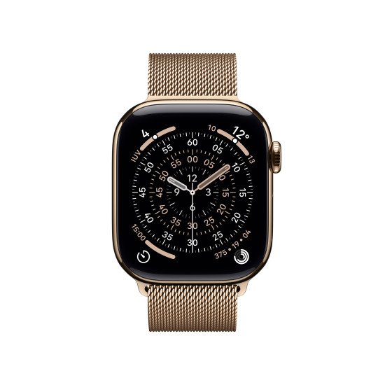 Apple Watch Series 11 OLED 42 mm Numérique 374 x 446 pixels Écran tactile 5G Titane Wifi GPS (satellite)