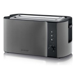 Severin AT 9341 grille-pain 4 part(s) 1400 W Noir, Acier brossé, Acier inoxydable Severin AT 9341 grille-pain 4 part(s) 1400 W Noir, Acier brossé, Acier inoxydable