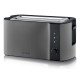Severin AT 9341 grille-pain 4 part(s) 1400 W Noir, Acier brossé, Acier inoxydable Severin AT 9341 grille-pain 4 part(s) 1400 W Noir, Acier brossé, Acier inoxydable
