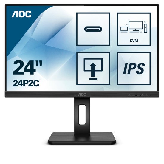 AOC 24P2C LED display 60,5 cm (23.8") 1920 x 1080 pixels Full HD Noir