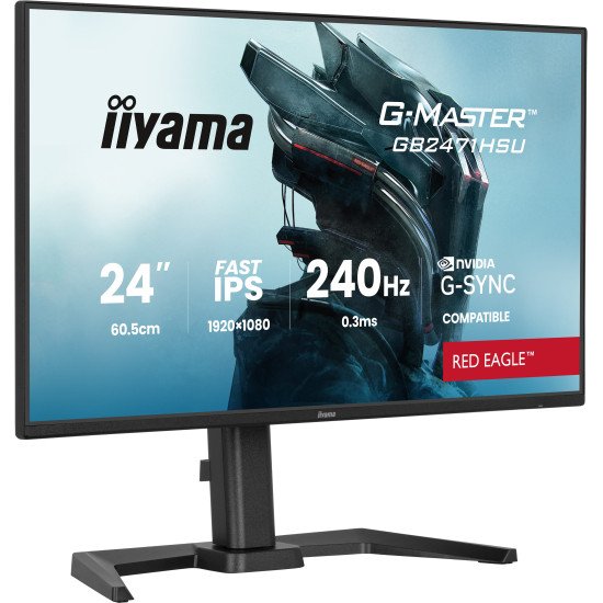iiyama G-MASTER GB2471HSU-B1 écran PC 60,5 cm (23.8") 1920 x 1080 pixels Full HD Noir