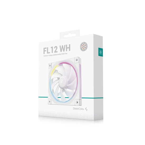 DeepCool FL12 WH Boitier PC Ventilateur 12 cm Blanc 1 pièce(s) DeepCool FL12 WH Boitier PC Ventilateur 12 cm Blanc 1 pièce(s)