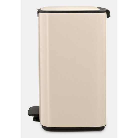 Brabantia Bo Pedal Bin 12 L Rectangulaire Acier Beige