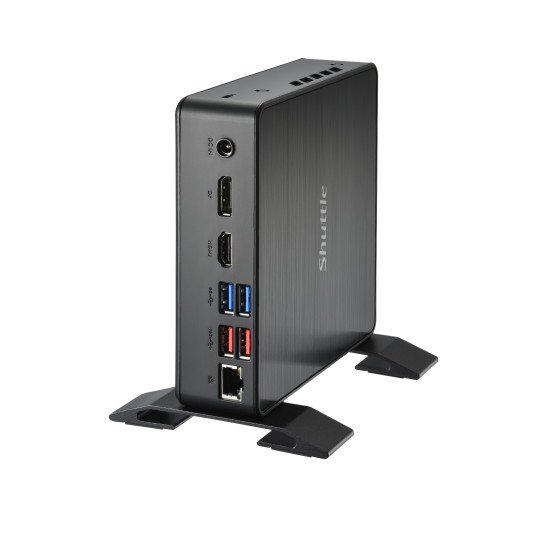 Shuttle XPC Nano PC NC40U, Intel Celeron 7305U, 1x HDMI, 1x DP,1xUSB-C/DP, 6x USB3.2, 1x 2.5" bay, 2x M.2, 1x LAN, RAID, fonctionnement permanent 24/7, attaches VESA