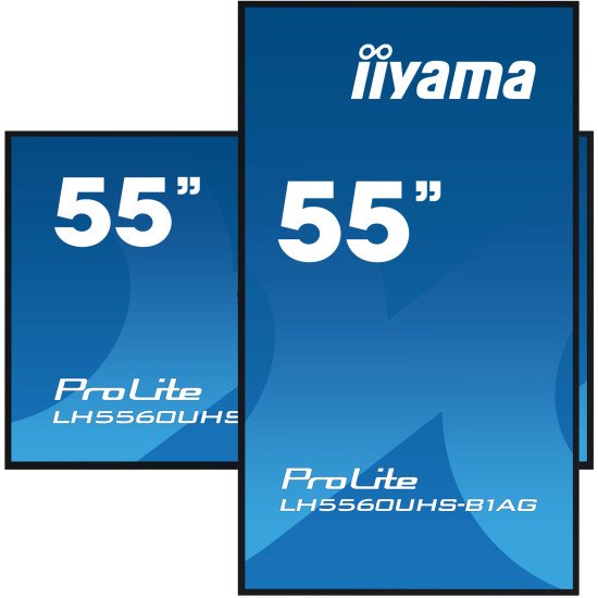 iiyama PROLITE Carte A numérique 139,7 cm (55") LED Wifi 500 cd/m² 4K Ultra HD Noir Intégré dans le processeur Android 11 24/7