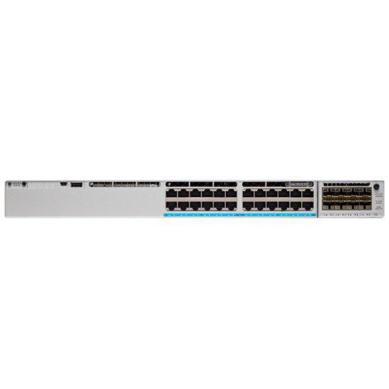 Cisco Catalyst C9300L-24UXG-4X-A commutateur réseau Géré L2/L3 10G Ethernet (100/1000/10000) Connexion Ethernet POE 1U Gris
