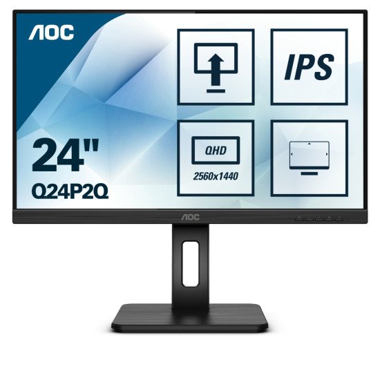 AOC Q24P2Q LED écran PC 24" 2560 x 1440 pixels Quad HD Noir