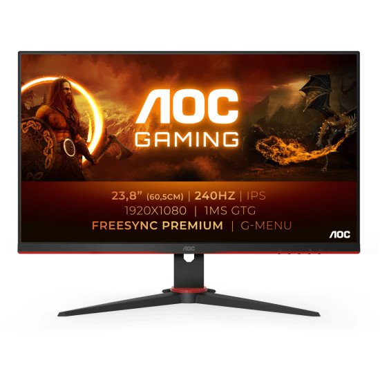 AOC G2 24G2ZE/BK LED écran PC 23.8" 1920 x 1080 pixels Full HD Noir, Rouge