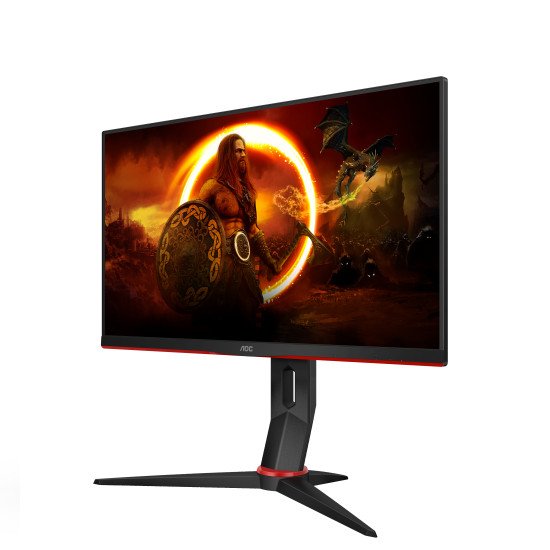 AOC G2 24G2ZU/BK LED écran PC 23.8" 1920 x 1080 pixels Full HD Noir, Rouge