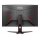 AOC G2 C27G2E/BK écran PC 68,6 cm (27") 1920 x 1080 pixels Noir, Rouge