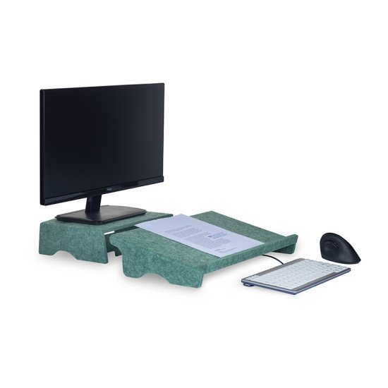 BakkerElkhuizen Q-Riser 90 Circular 76,2 cm (30") Bureau Vert BakkerElkhuizen Q-Riser 90 Circular 76,2 cm (30") Bureau Vert