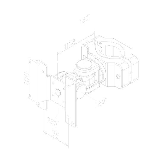 Newstar Support de colonne pour écran plat Newstar Support de colonne pour écran plat