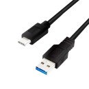 LogiLink CU0171 câble USB USB 3.2 Gen 2 (3.1 Gen 2) 3 m USB A USB C Noir