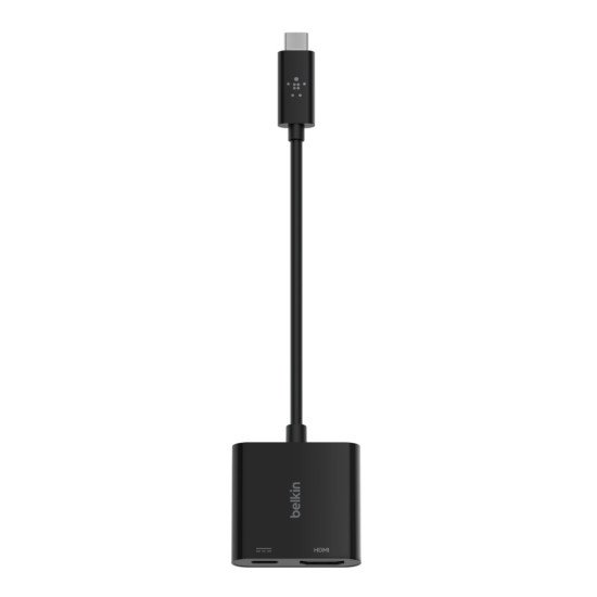 Belkin AVC002BTBK hub & concentrateur USB 3.2 Gen 1 (3.1 Gen 1) Type-C Noir