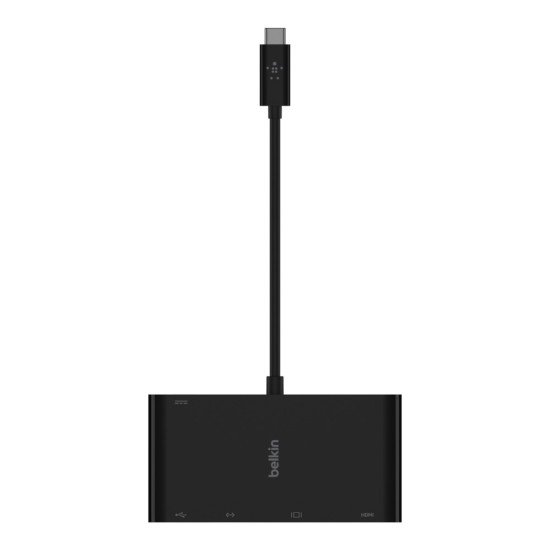 Belkin AVC004BTBK hub & concentrateur USB 3.2 Gen 1 (3.1 Gen 1) Type-C Noir