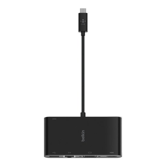 Belkin AVC004BTBK hub & concentrateur USB 3.2 Gen 1 (3.1 Gen 1) Type-C Noir