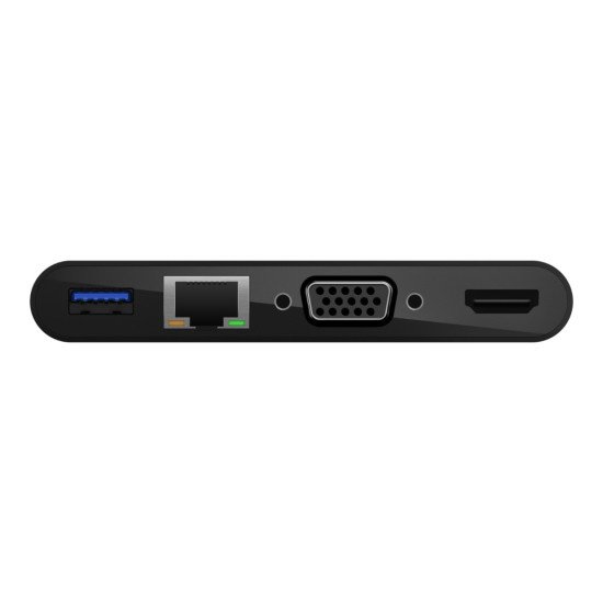 Belkin AVC004BTBK hub & concentrateur USB 3.2 Gen 1 (3.1 Gen 1) Type-C Noir