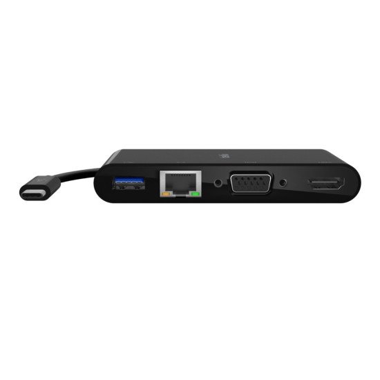 Belkin AVC004BTBK hub & concentrateur USB 3.2 Gen 1 (3.1 Gen 1) Type-C Noir