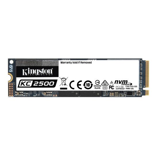 Kingston Technology KC2500 M.2 disque SSD 250 Go PCI Express 3.0 3D TLC NVMe Kingston Technology KC2500 M.2 disque SSD 250 Go PCI Express 3.0 3D TLC NVMe