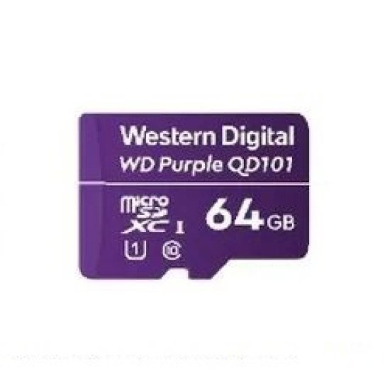 Western Digital WD Purple SC QD101 mémoire flash 64 Go MicroSDXC Classe 10