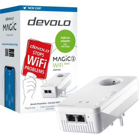 Devolo Magic 2 WiFi next 1200 Mbit/s Ethernet/LAN Blanc 1 pièce(s)