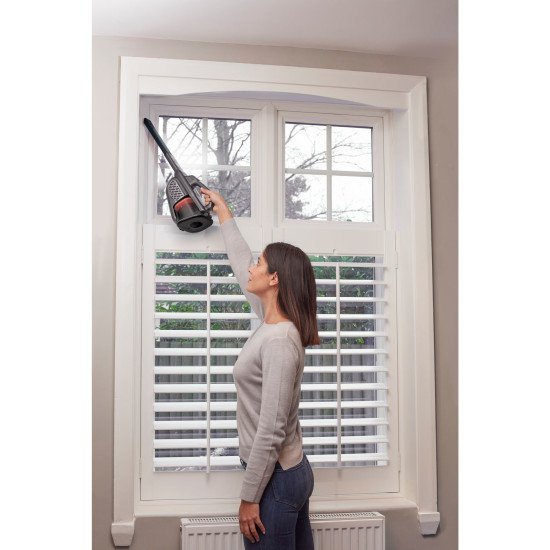 Black & Decker BHHV520JF-QW aspirateur de table Noir, Argent, Titane Sans sac