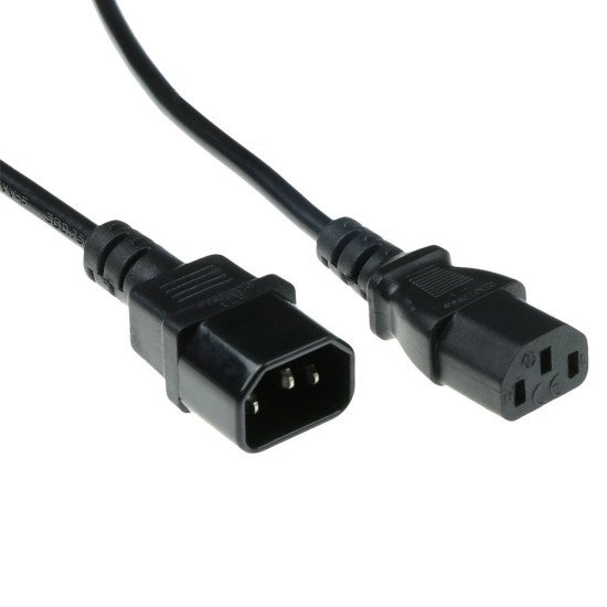 ACT 230V connection cable C13 - C14 3 m Noir