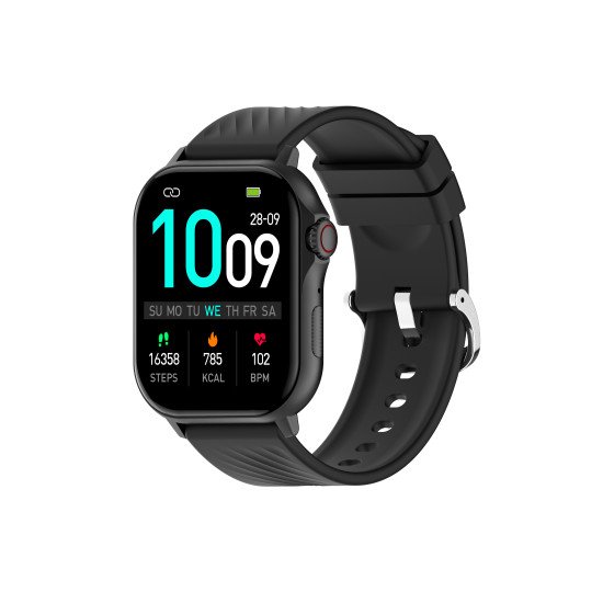 Denver Smartwatch Schwarz 5,41 cm (2.13") AMOLED Numérique Écran tactile Noir GPS (satellite)