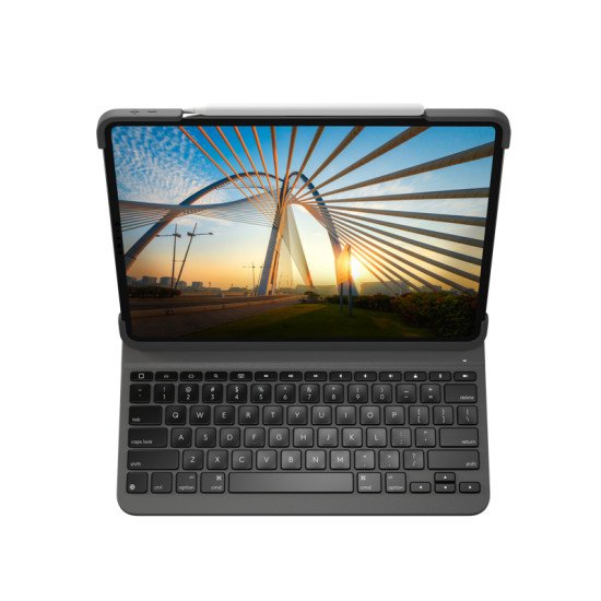 Logitech Slim Folio Pro clavier pour téléphones portables QWERTY Anglais britannique Graphite Bluetooth