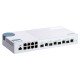 QNAP QSW-M408-4C commutateur réseau Géré L2 Gigabit Ethernet (10/100/1000) Blanc