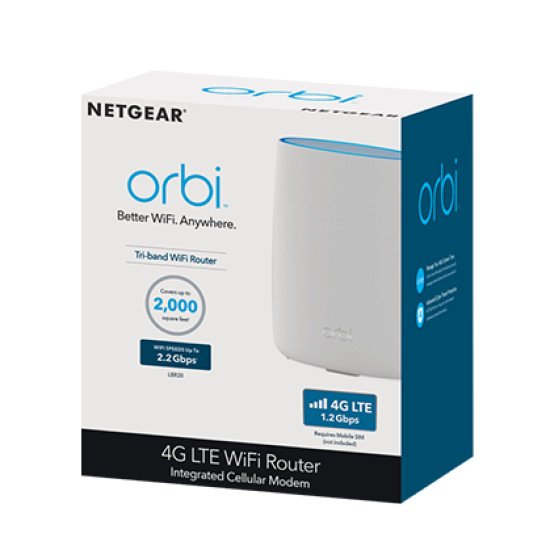 Netgear LBR20 routeur sans fil Bi-bande (2,4 GHz / 5 GHz) Gigabit Ethernet 3G 4G Blanc