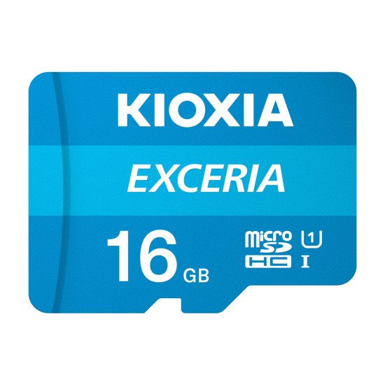 Kioxia Exceria mémoire flash 16 Go MicroSDHC Classe 10 UHS-I