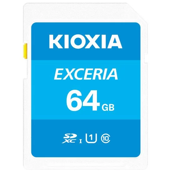 Kioxia Exceria mémoire flash 64 Go SDXC Classe 10 UHS-I Kioxia Exceria mémoire flash 64 Go SDXC Classe 10 UHS-I