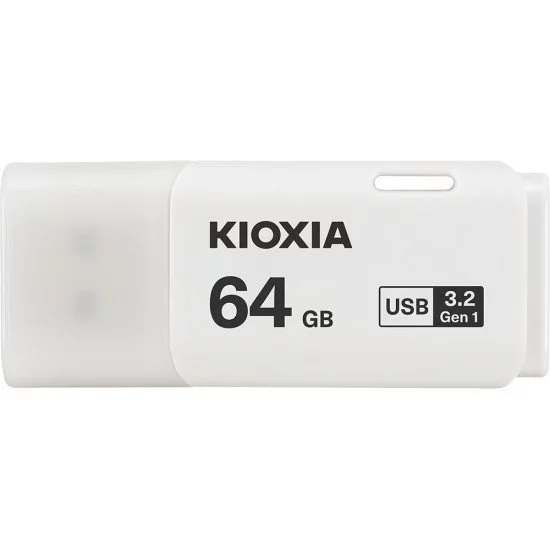 Kioxia TransMemory U301 lecteur USB flash 64 Go USB Type-A 3.2 Gen 1 (3.1 Gen 1) Blanc Kioxia TransMemory U301 lecteur USB flash 64 Go USB Type-A 3.2 Gen 1 (3.1 Gen 1) Blanc