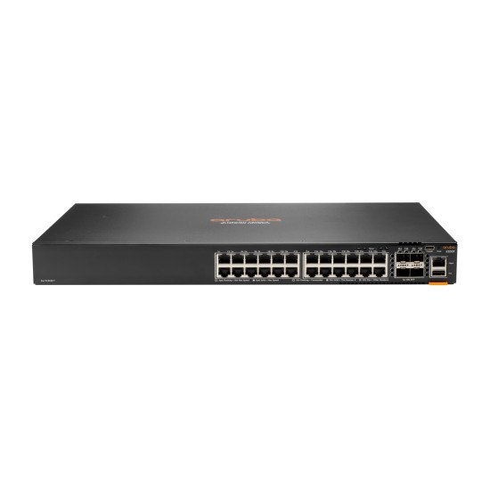 HPE Aruba 6200F 24G 4SFP+ Géré L3 Gigabit Ethernet (10/100/1000) 1U Noir